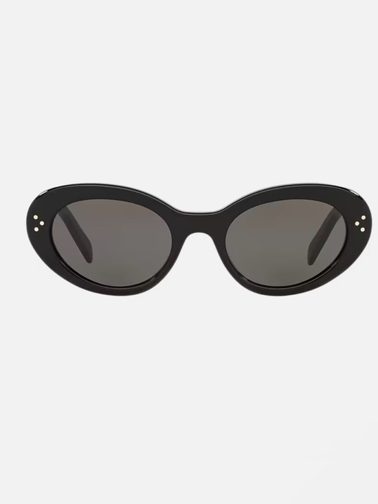 Celine Black Oval Cat-Eye Women\'s Sunglasses